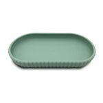 Mainstays Rubberized Plastic Ribbed Accessory Tray, Green