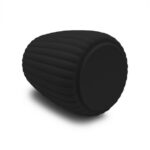 Mainstays Rubberized Plastic Ribbed Toothbrush Holder, Black