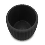 Mainstays Rubberized Plastic Ribbed Toothbrush Holder, Black