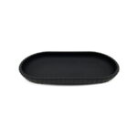 Mainstays Rubberized Plastic Ribbed Toothbrush Holder, Black