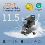 Mamazing Baby Stroller 11.5 lb Ultra Air Lightweight Foldable Carbon Fiber Travel Stroller for Toddler Infant
