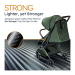 Mamazing Baby Stroller，Ultra Air Lightweight Foldable for Plane Carbon Fiber Travel Compact Stroller