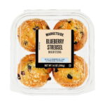 Marketside Blueberry Muffins, 14 oz, 4 Count