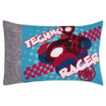Marvel Spidey 5pc Toddler Bedding & Blanket Bundle, Toddler Bed, Boy, Blue, Polyester