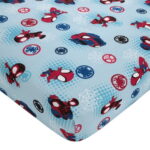 Marvel Spidey 5pc Toddler Bedding & Blanket Bundle, Toddler Bed, Boy, Blue, Polyester