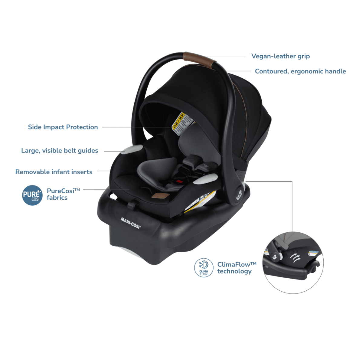 Maxi-Cosi Mico Luxe Infant Car Seat, New Hope Tan,