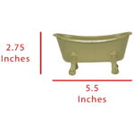 Mini Yellow Bathtub Soap Dish