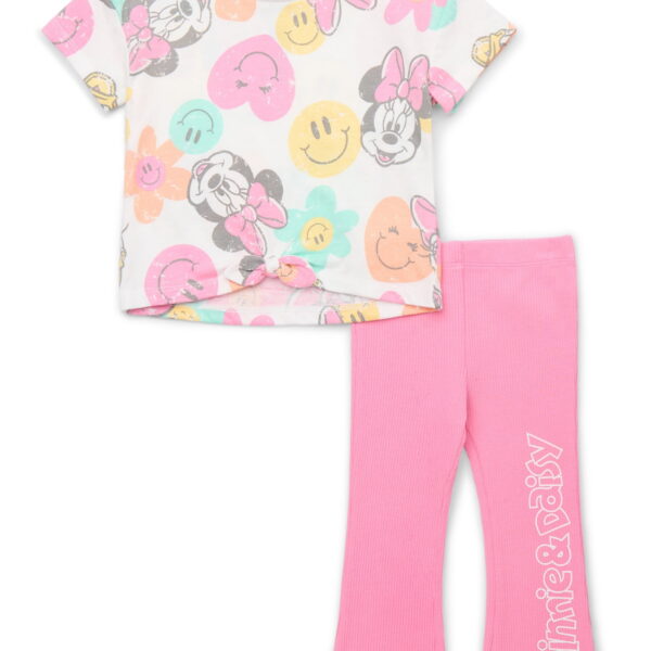 Minnie Daisy Toddler Girls Tee and Flare Leggings Set, 2-Piece, Sizes 12M-5T