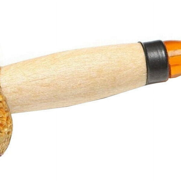 Missouri Meerschaum Miniature Straight Varnished Corncob Pipe Amber Stem 5612