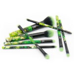 Moda Brush Neon Pink Tie Dye 8pc Makeup Brush Kit