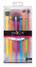 Moda Brush Totally Electric Full Face 8pc Makeup Brush Kit