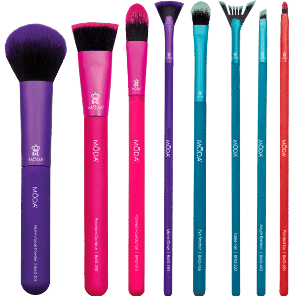 Moda Brush Ultimate Face 8pc Makeup Brush Kit