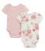 Modern Moments by Gerber Baby Boys or Girls Super Soft Short Sleeve Bodysuits, 2-Pack, Sizes 0M-12M