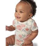Modern Moments by Gerber Baby Boys or Girls Super Soft Short Sleeve Bodysuits, 2-Pack, Sizes 0M-12M