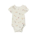 Modern Moments by Gerber Baby Boys or Girls Super Soft Short Sleeve Bodysuits, 2-Pack, Sizes 0M-12M