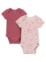 Modern Moments by Gerber Baby Boys or Girls Super Soft Short Sleeve Bodysuits, 2-Pack, Sizes 0M-12M