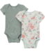 Modern Moments by Gerber Baby Boys or Girls Super Soft Short Sleeve Bodysuits, 2-Pack, Sizes 0M-12M