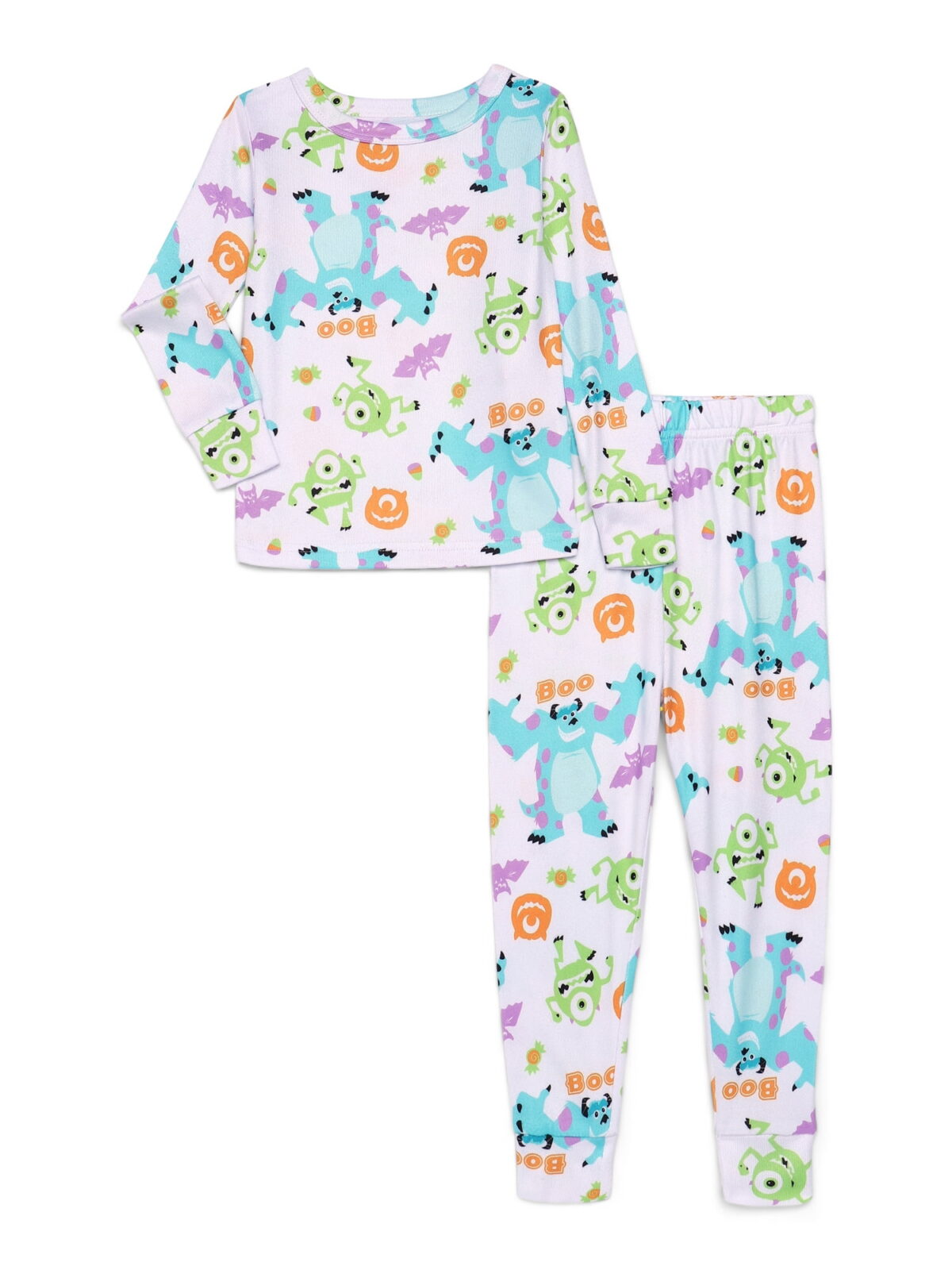 Monsters Inc. Toddlers' Halloween Pajama Top and Pants Set, 2-Piece, Sizes 12M-5T