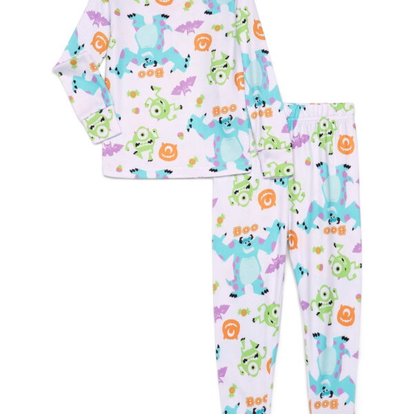 Monsters Inc. Toddlers' Halloween Pajama Top and Pants Set, 2-Piece, Sizes 12M-5T