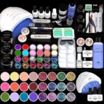 Morovan Acrylic Nail Kit with Drill - Glitter Acrylic Powder Monomer Liquid Set Beginners