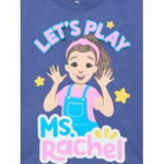 Ms. Rachel Toddler Girls' Graphic Tee with Short Sleeves, Sizes 12M-5T