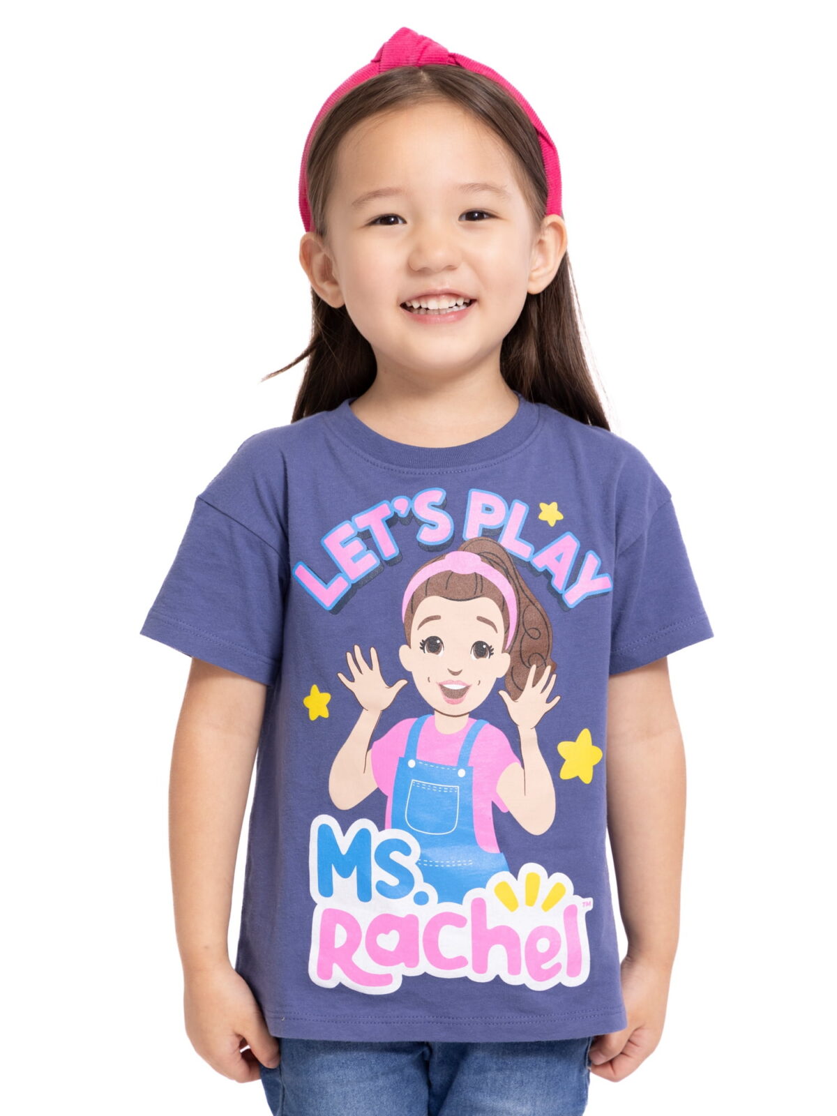 Ms. Rachel Toddler Girls' Graphic Tee with Short Sleeves, Sizes 12M-5T