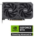 MSI GeForce RTX 5050 8G SHADOW 2X OC Graphics Card, 8GB GDDR6, DPx3, HDMIx1, DLSS 4