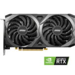 MSI Ventus GeForce RTX 3060 12GB GDDR6 PCI Express 4.0 Graphics Card RTX 3060 Ventus 2X 12G OC