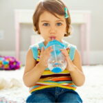 Munchkin® Any Angle™ Weighted Toddler Straw Cup with Click Lock™ Lid, 10 oz, Blue, Unisex