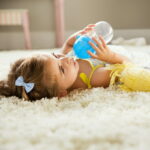 Munchkin® Any Angle™ Weighted Toddler Straw Cup with Click Lock™ Lid, 10 oz, Blue, Unisex