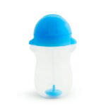 Munchkin® Any Angle™ Weighted Toddler Straw Cup with Click Lock™ Lid, 10 oz, Blue, Unisex