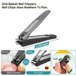 Nail Clippers Set, Toenail Clippers for Seniors Thick Toenails, Professional Stainless Steel Fingernail Clipper for Manicure Pedicure Tools