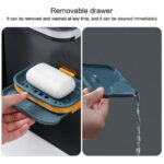 NAZISHW Shower Soap Holder Self Adhesive Bar Soap Holder For Shower Wall Bathroom Kitchen Wall Mounted Soap Dish Black Soap Tray For Bar Soap