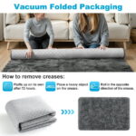 Nefoso Shag Area Rug, 5ft x 8ft Soft Fluffy Area Rugs for Living Room Bedroom Decor Carpet, Dark Gray