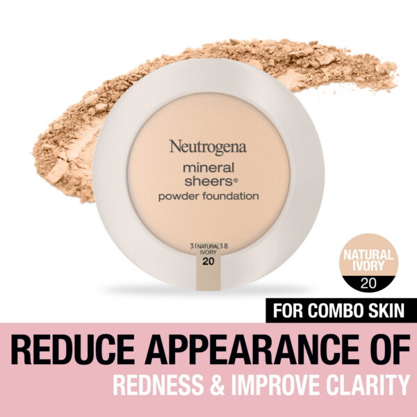 Neutrogena Mineral Sheers Powder Foundation, Natural Ivory 20,.34 oz