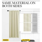 NICETOWN Blackout Curtains for Bedroom Solid Modern Thermal Insulated Rod Pocket Window Treatment, 2 Panels, W34 x L63, Beige