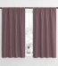 NICETOWN Blackout Curtains Solid Privacy Rod Pocket Noise Reducing Room Darkening Drapes, 2 Panels, W42 x L54, Dry Rose