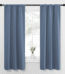 NICETOWN Blackout Curtains Thermal Insulated Rod Pocket Room Darkening Solid Drapes for Bedroom, W34 x L63, Set of 2, Stone Blue