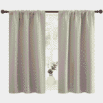 NICETOWN Natural Blackout Curtains Rod Pocket Curtains Panels Thermal Insulated Window Drapes for Nursery 70x84 inch 2 Panels