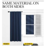 NICETOWN Navy Blackout Curtains Rod Pocket Curtains Panels Thermal Insulated Window Drapes for Boy's Room 52x84 inch 2 Panels