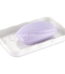 NiHome Ceramic Soap Dish for Bathroom or Kitchen Sink, Raised Floral Design Compact Size 5.7"x3.6"x0.78", Easy to Clean Moisture-Resistant Smooth Surface, Versatile Use for...