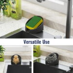 NiHome Silicone Soap Dish with High-Efficiency Drainage for Bathroom & Kitchen, Enlarged Holder Fits Various Soaps and Cleaning Supplies, Dishwasher Safe Easy to Clean with...