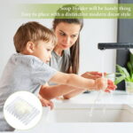 NOGIS 2 Pieces Rectangular Clear Plastic Bar Soap Holder Bar Holder Tray Soap Sponge Holder Soap Soap Dish for Kitchen Bathroom Shower Counter Restaurant Counter