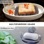 Non-Slip Soap Holder Pad, Self Draining Soap Bar Holder Pads, Soap Saver Dish for Shower Kitchen Bathroom Travel Hotel Cleaning Supplies, 4 Piece Set