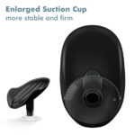 NPET Self Draining Plastic Soap Dish Bar Holder with Suction Cup, Sponge Holder for Bathroom, Shower, Tub and Kitchen Sink, Black 1PC