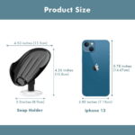 NPET Self Draining Plastic Soap Dish Bar Holder with Suction Cup, Sponge Holder for Bathroom, Shower, Tub and Kitchen Sink, Black 1PC
