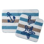 Ocean Star Bath Accessory Collection 4 Piece Bathroom Set