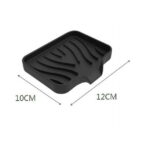 Ontiwes Silicone Soap Dishes for Bathroom with Self Draining, Kitchen Sink Organizer, Sponge Holder, Shower Soap Holder