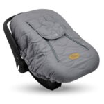 Open Box CozyBaby Quilted Infant Car Seat Cover w/ Dual Zippers & Elastic Edge