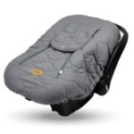 Open Box CozyBaby Quilted Infant Car Seat Cover w/ Dual Zippers & Elastic Edge